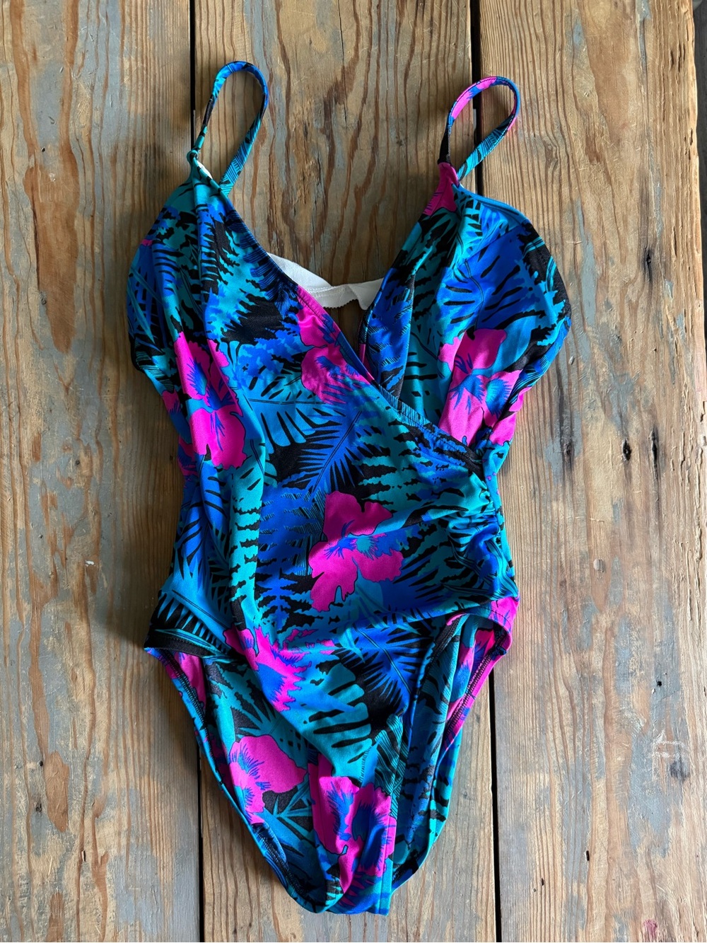 90s Vintage One Piece Bathing Suit